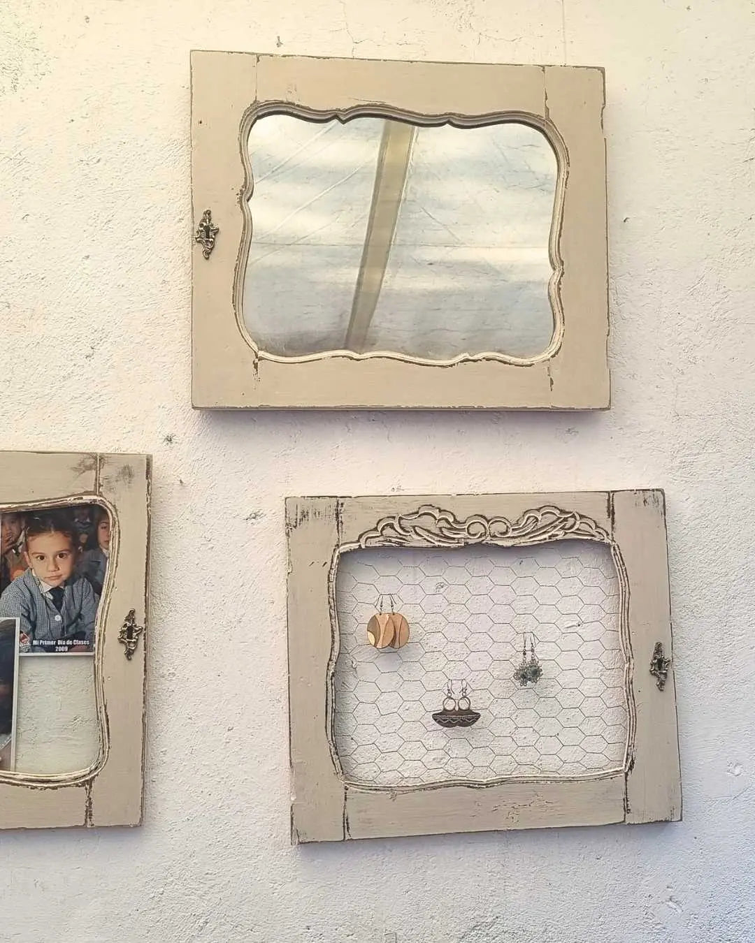 Espejo Vintage de Madera Reciclada