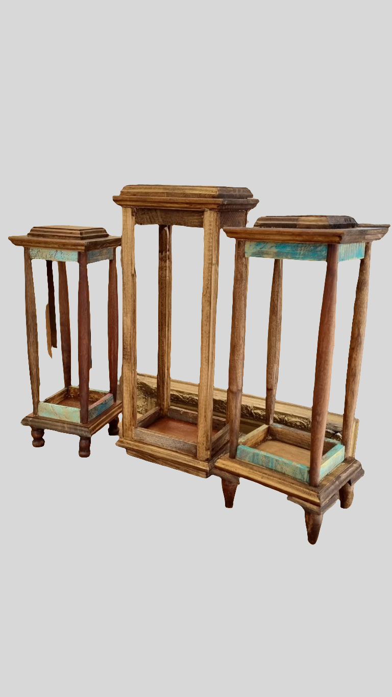 Lamparitas de madera con historia y mucho estilo