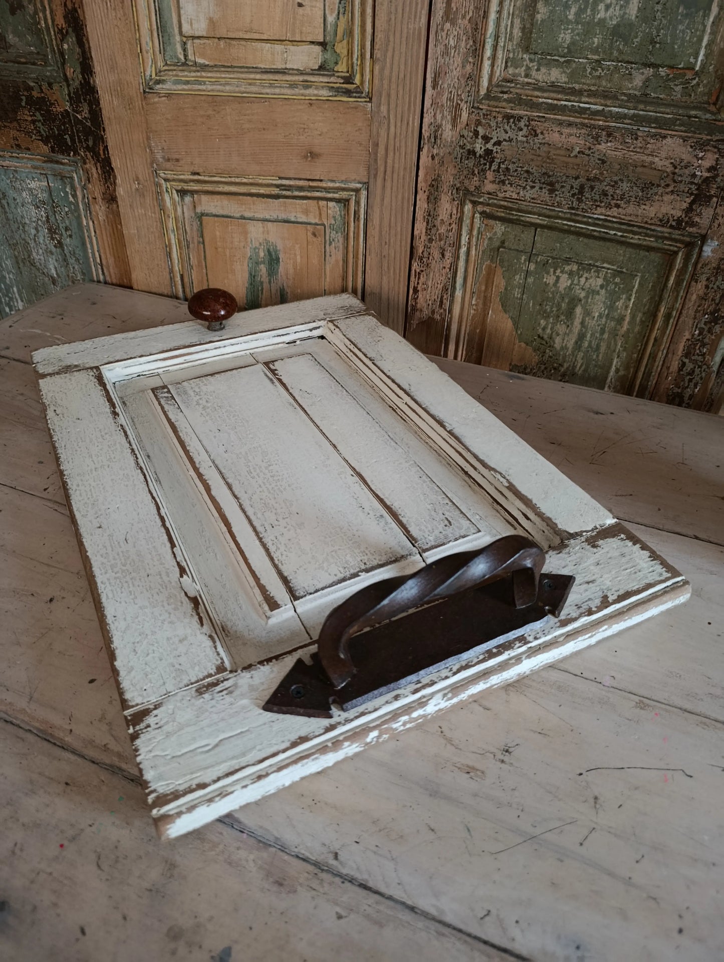 Bandeja Puerta Antigua de Roble