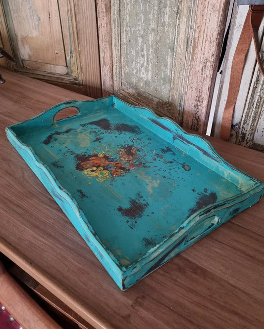 Turquoise Decorative Tray