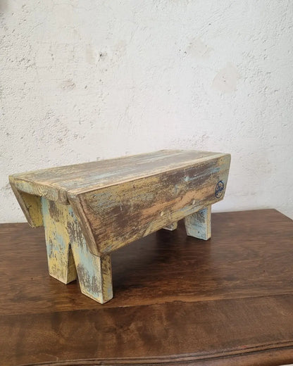 Banco Rústico de Madera Reciclada - Personalizable