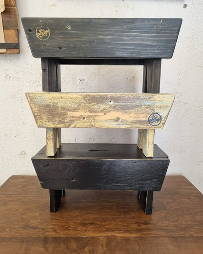 Banco Rústico de Madera Reciclada - Personalizable