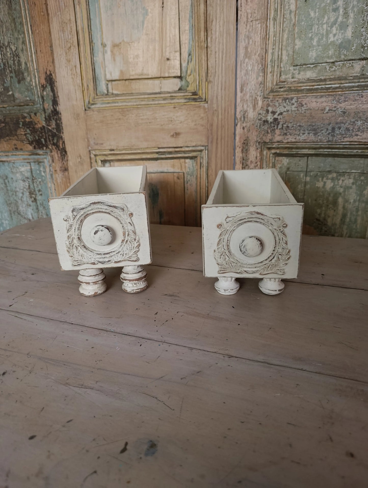 Cajitas vintage de máquina de coser Singer