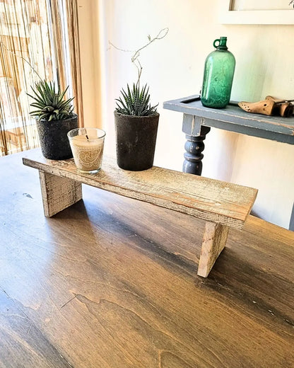 Elevadores de mesa rústicos / Mini banquito