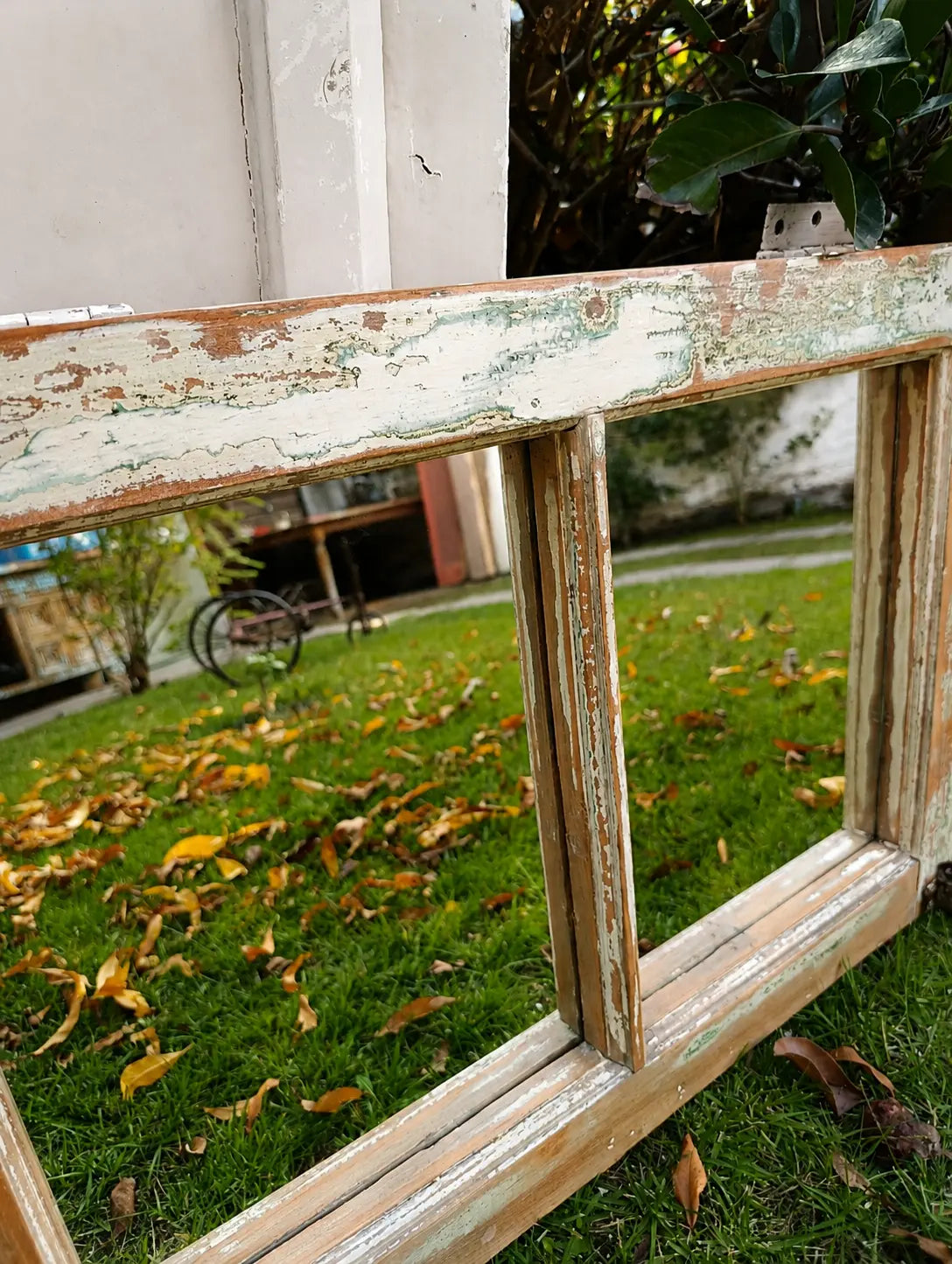 Espejo de Ventana Antigua Refaccionada 73x50