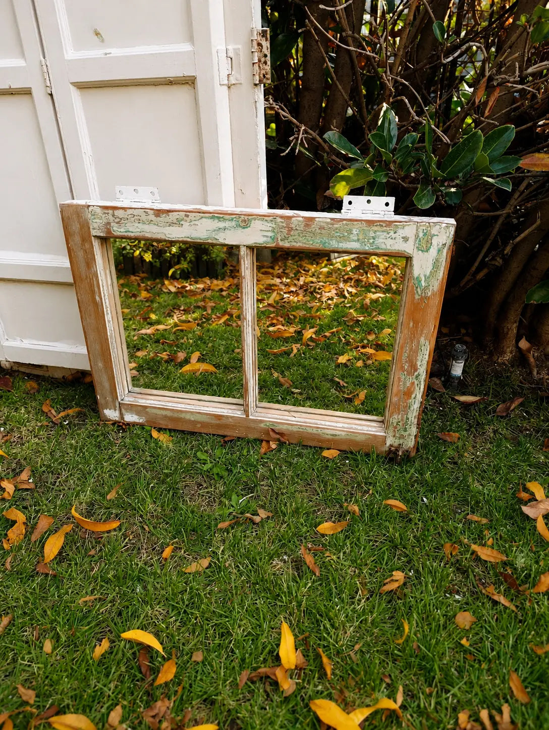 Espejo de Ventana Antigua Refaccionada 73x50