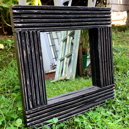 Espejos cuadrados negro y gris