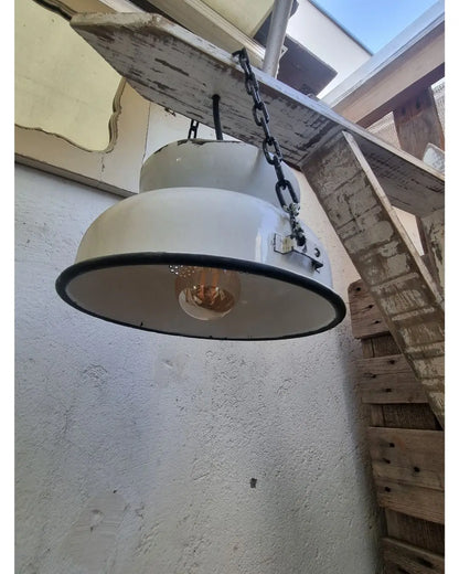 Lampara colgante de antiguo colador