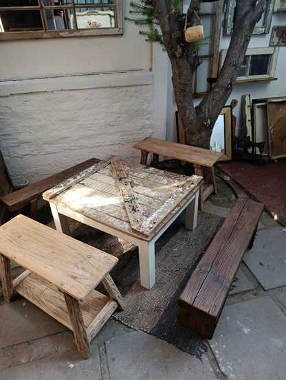 Mesa de Centro Cubierta puerta de demolición