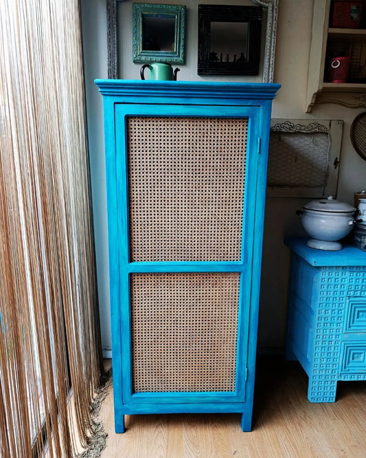 Mueble vintage junco personalizable bar alacena ropero
