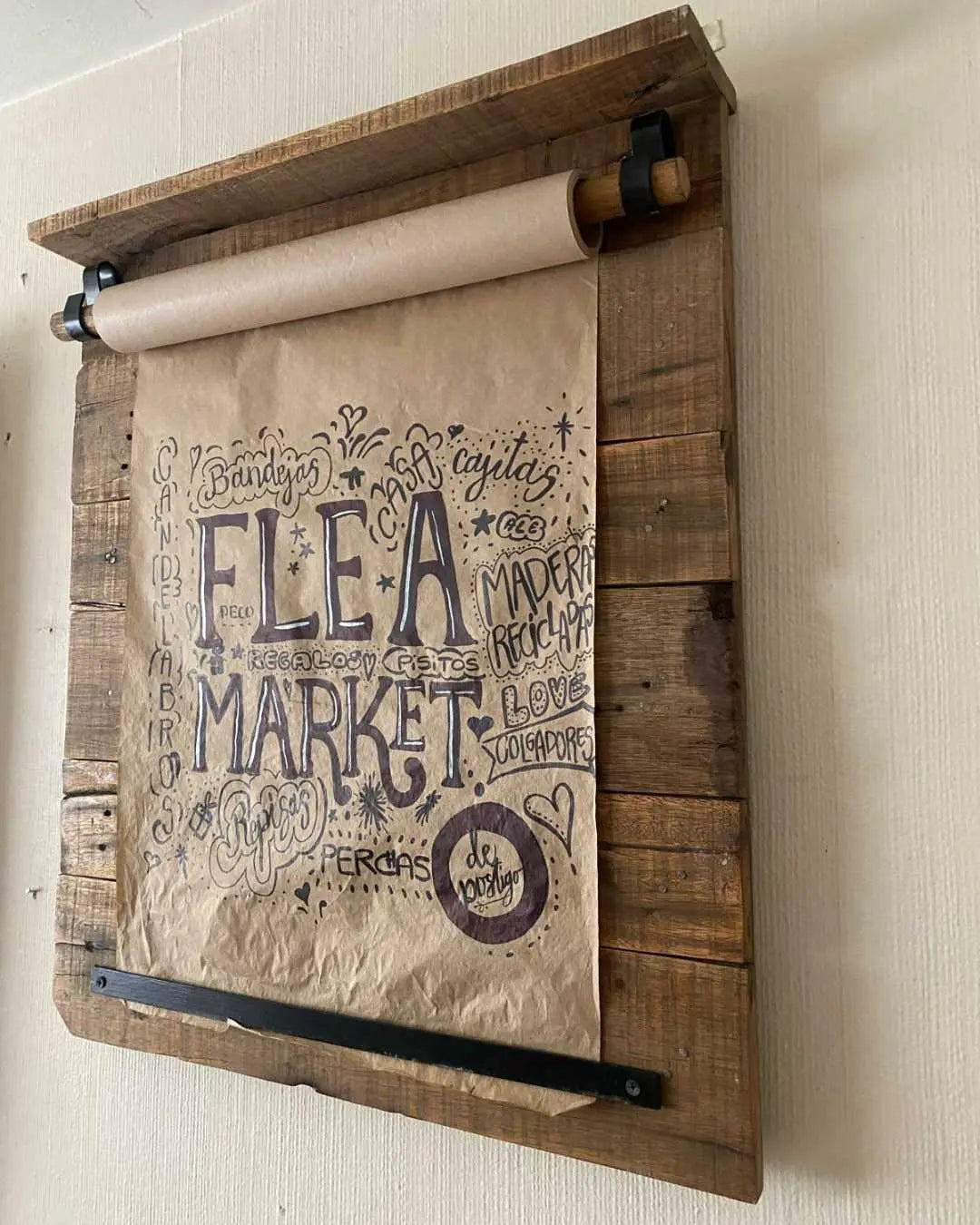Pizarra de Pallet, papelografo