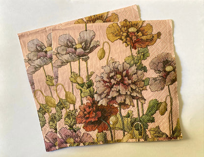 Set de Servilletas para Decoupage - 18 unidades (6 diseños)