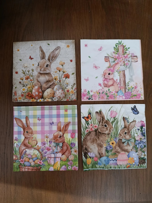 Pack Servilletas Decoupage Pascua x4