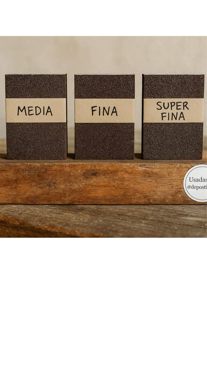 Set de Lijas Esponja – Media, Fina y Extra Fina