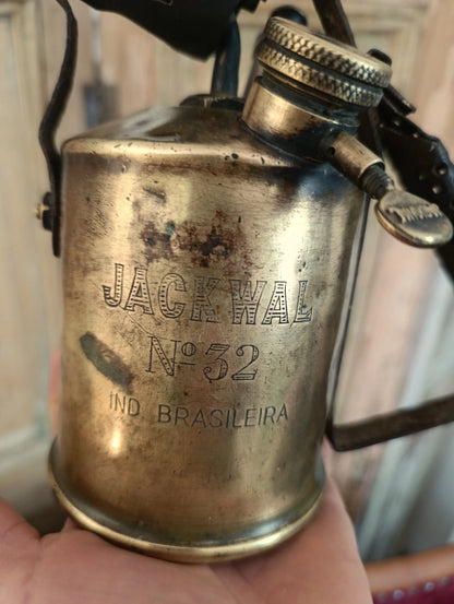 Antiguo Soplete de Bronce – Pieza Decorativa Vintage