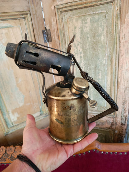 Antiguo Soplete de Bronce – Pieza Decorativa Vintage