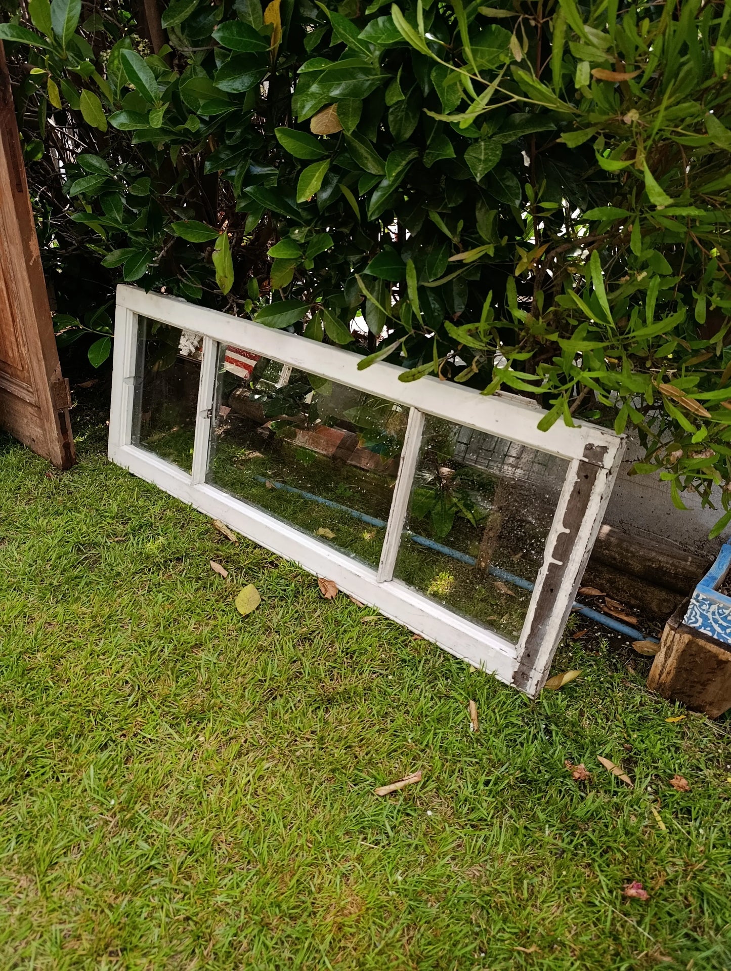 Ventana Vintage con Espejo 3 Espacios - 1.37 x 50 cm