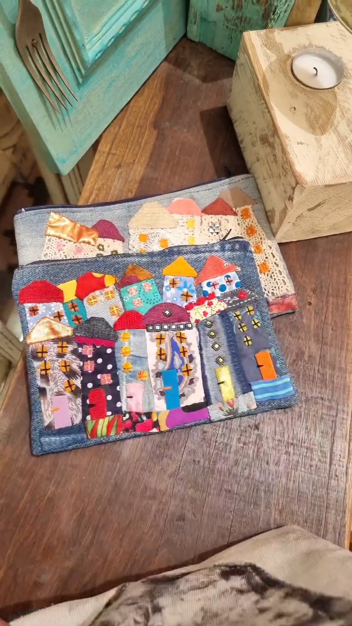 Escuches de Jeans hechos  y decorados a mano