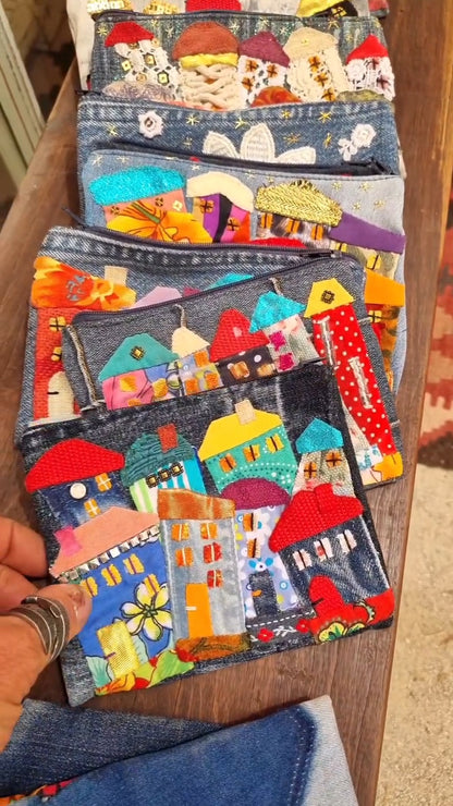Escuches de Jeans hechos  y decorados a mano