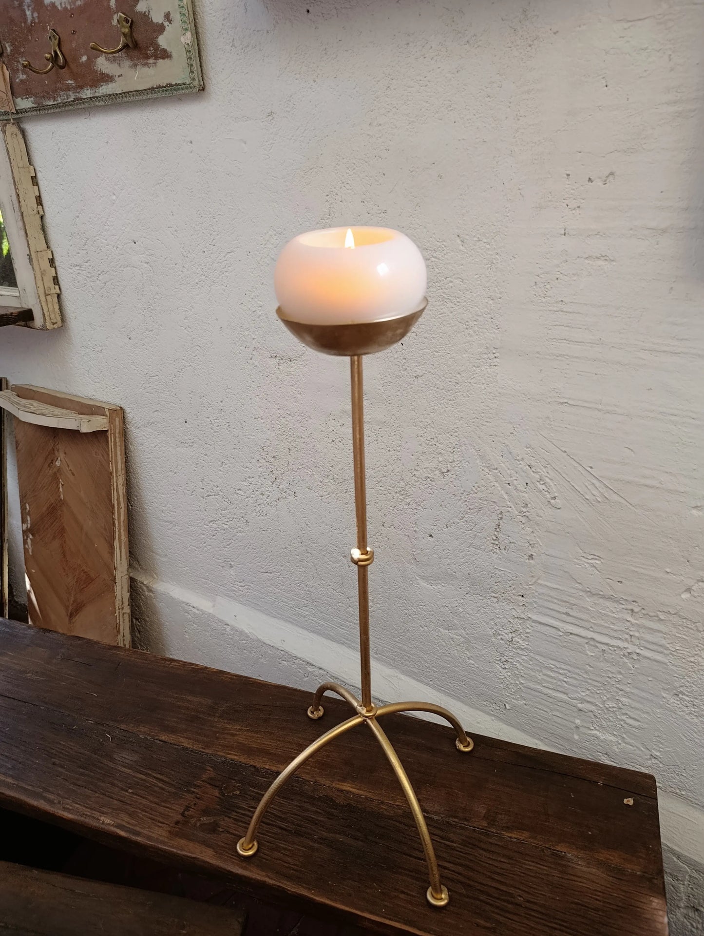 Candelabro de Fierro dorado