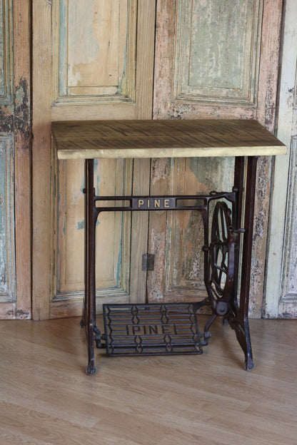 Mueble Base Máquina de Coser Antigua Pine - Lavamanos/Arrimo/Mesita
