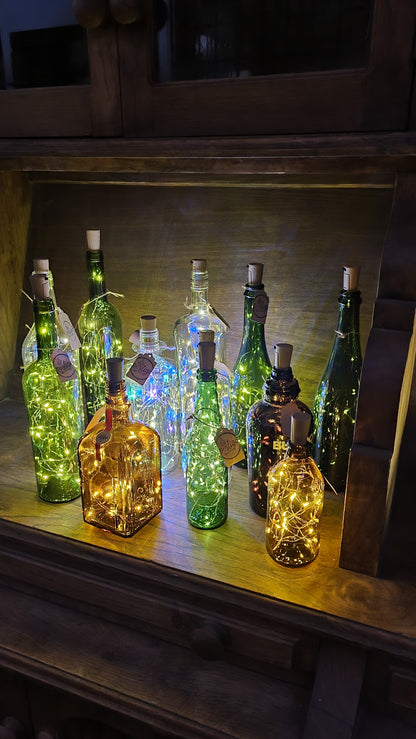 Botellas con luces