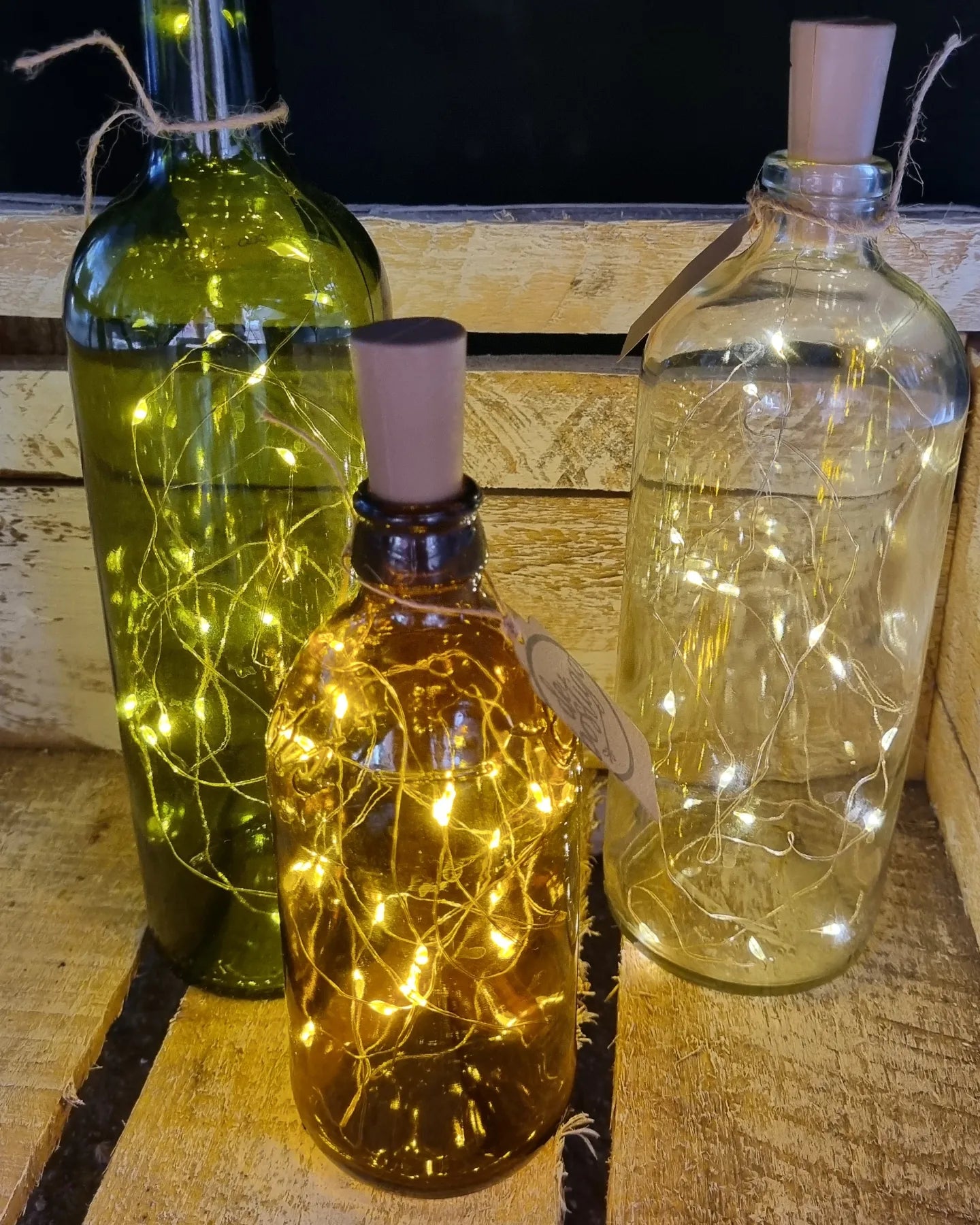 Lamparitas de botellas